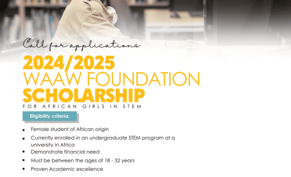 2024/2025 WAAW Foundation Undergraduate Scholarship