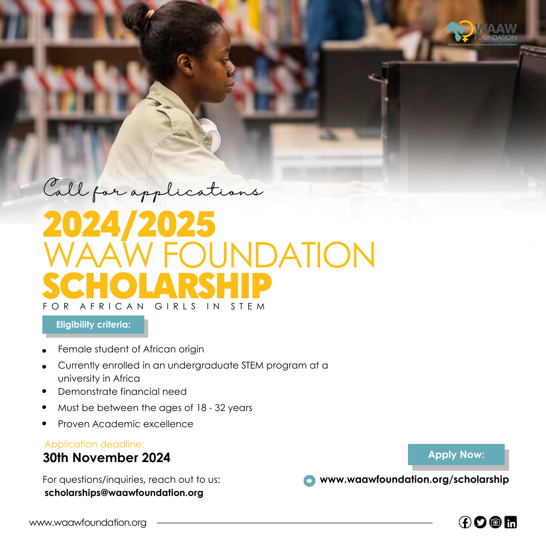 2024/2025 WAAW Foundation Undergraduate Scholarship